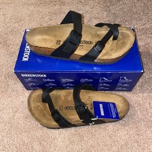 Birkenstock Mayari Black size 8 Birko Flor